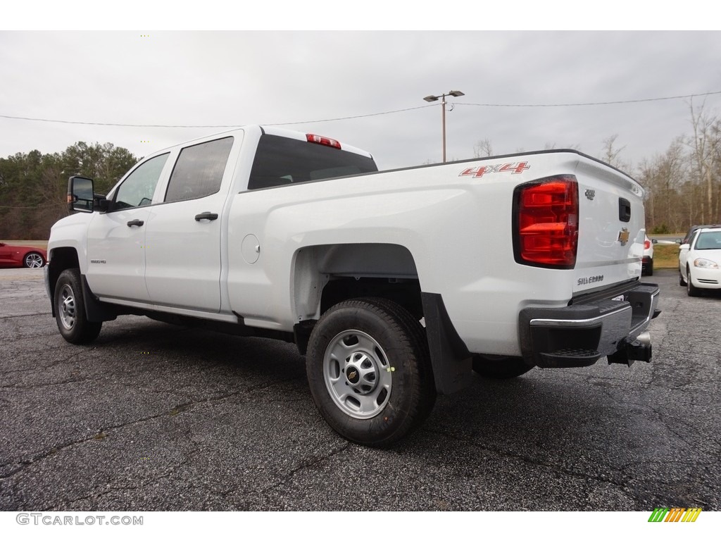 2017 Silverado 2500HD Work Truck Crew Cab 4x4 - Summit White / Dark Ash/Jet Black photo #5