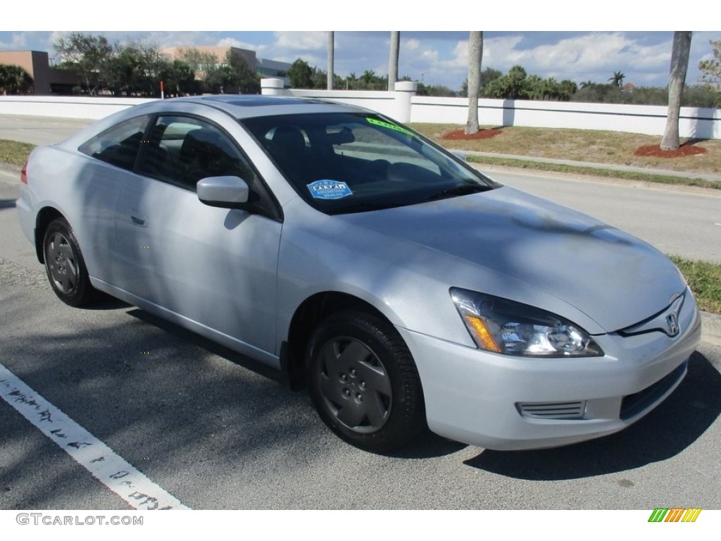 2003 Accord EX Coupe - Satin Silver Metallic / Black photo #7