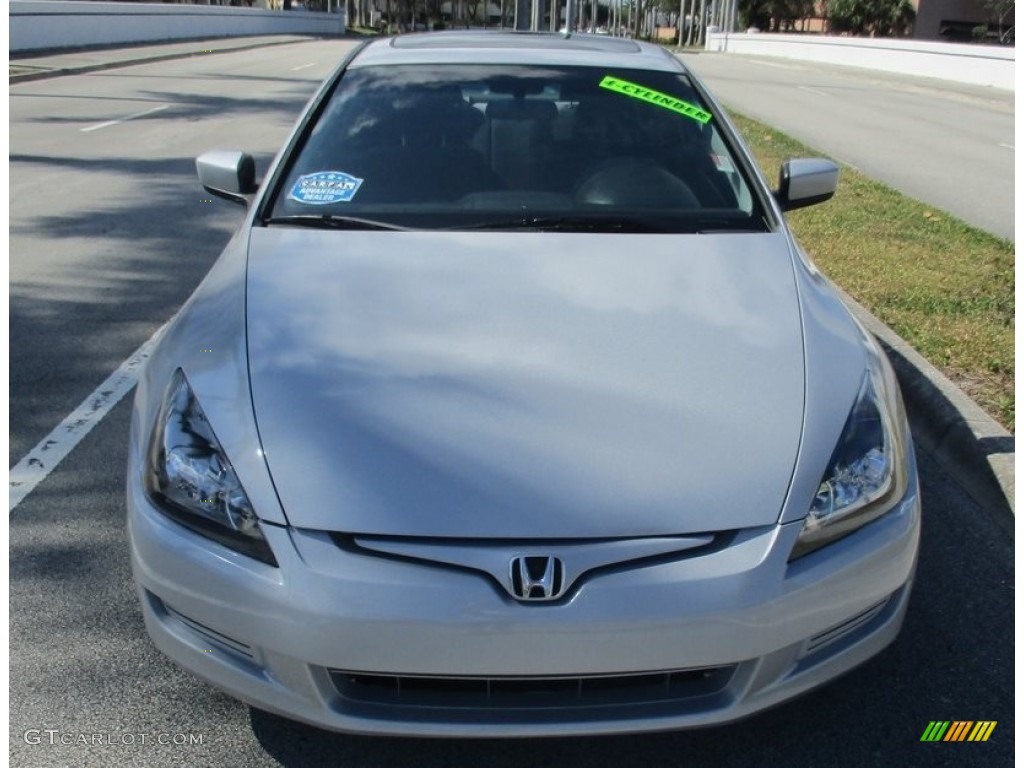 2003 Accord EX Coupe - Satin Silver Metallic / Black photo #8