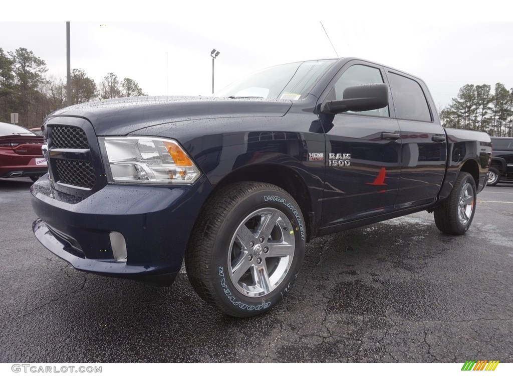 2017 1500 Express Crew Cab - True Blue Pearl / Black/Diesel Gray photo #3