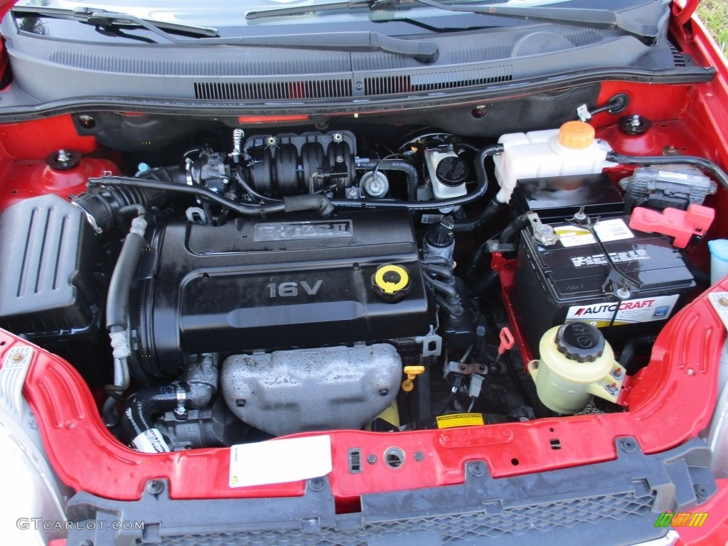 2007 Aveo LT Sedan - Victory Red / Charcoal Black photo #20