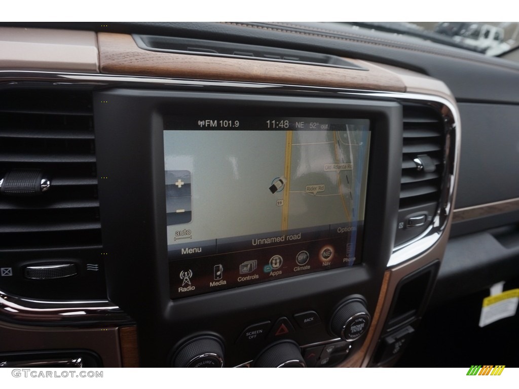 2017 1500 Laramie Longhorn Crew Cab 4x4 - Brilliant Black Crystal Pearl / Black/Cattle Tan photo #16