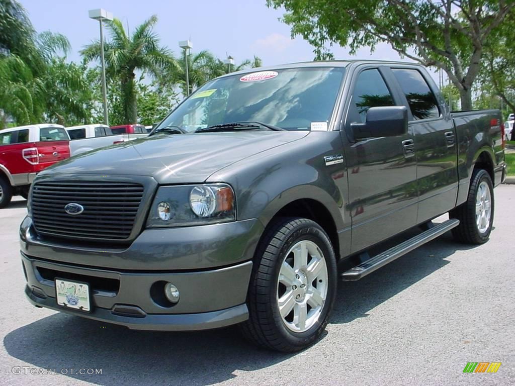 2007 F150 FX2 Sport SuperCrew - Dark Shadow Grey Metallic / Black photo #8