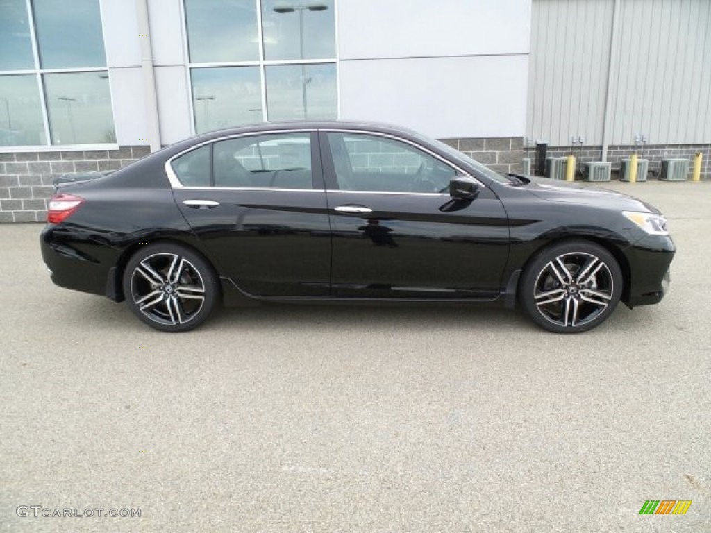 Crystal Black Pearl 2017 Honda Accord Sport Special Edition Sedan Exterior Photo #118499094