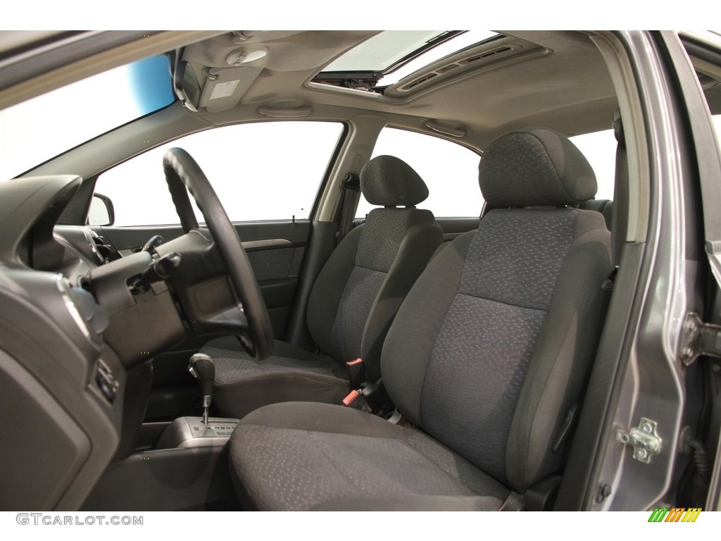 Charcoal Interior 2008 Chevrolet Aveo LT Sedan Photo #118500011