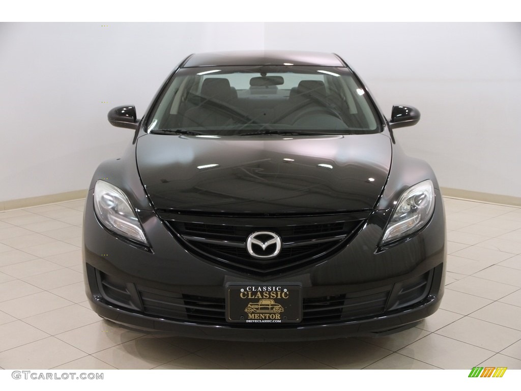 2011 MAZDA6 i Sport Sedan - Ebony Black / Black photo #2