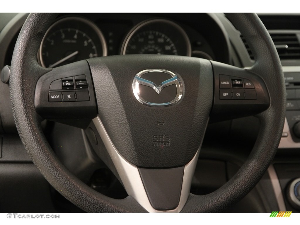 2011 MAZDA6 i Sport Sedan - Ebony Black / Black photo #6