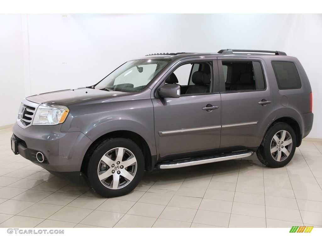 2015 Pilot Touring 4WD - Modern Steel Metallic / Gray photo #3