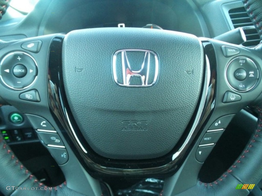 2017 Honda Ridgeline RTL-E AWD Black Edition Steering Wheel Photos