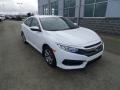 Taffeta White 2017 Honda Civic LX Sedan Exterior