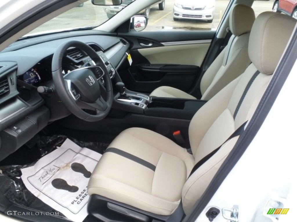 Ivory Interior 2017 Honda Civic LX Sedan Photo #118504980