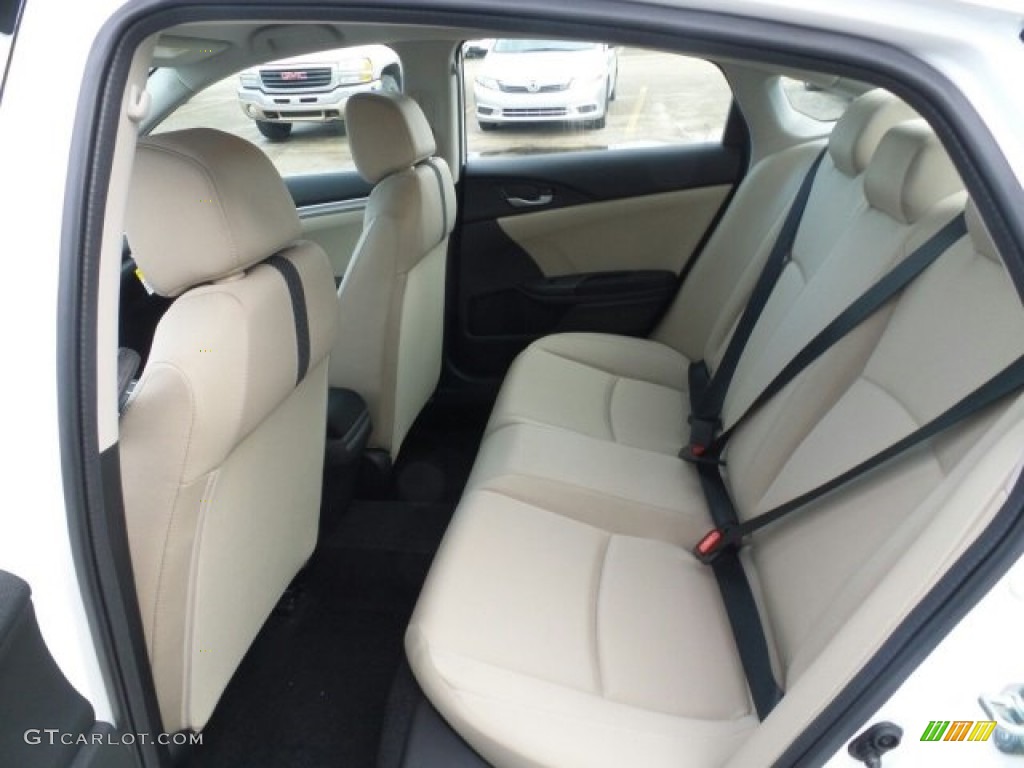 Ivory Interior 2017 Honda Civic LX Sedan Photo #118504989