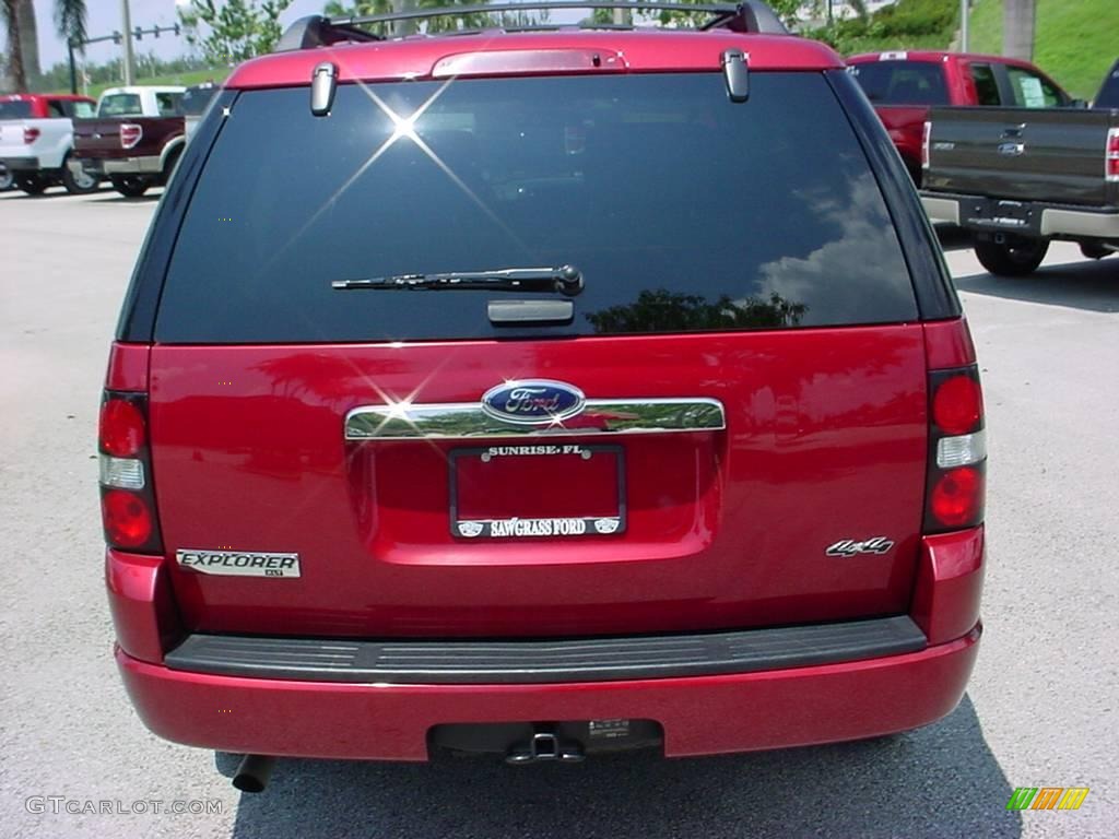 2008 Explorer XLT 4x4 - Redfire Metallic / Camel photo #4