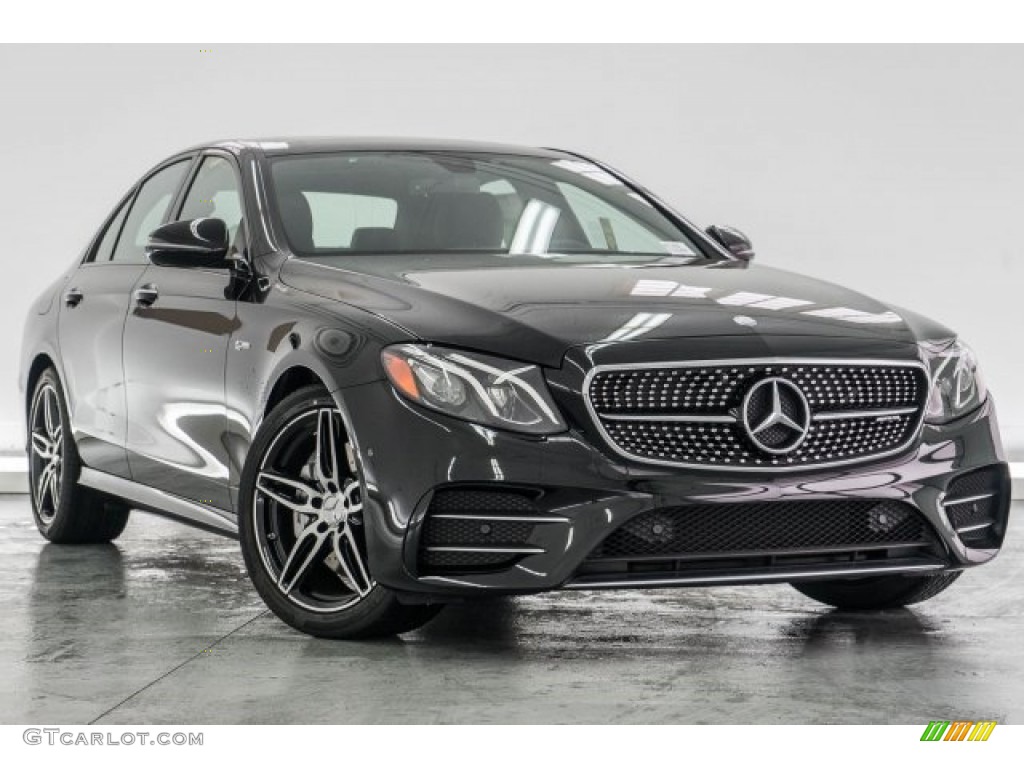Black 2017 Mercedes-Benz E 43 AMG 4Matic Sedan Exterior Photo #118505547