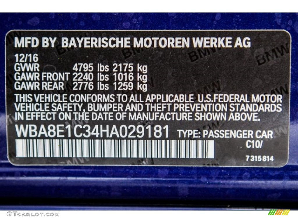 2017 3 Series 330e iPerfomance Sedan - Mediterranean Blue Metallic / Venetian Beige/Black photo #11