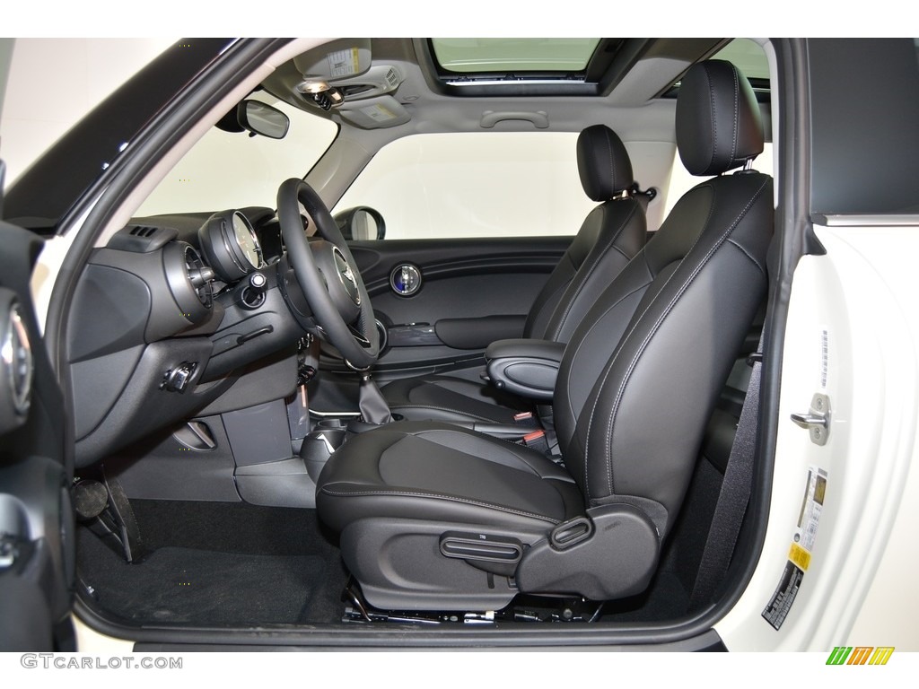 Carbon Black Interior 2017 Mini Hardtop Cooper 2 Door Photo #118506264