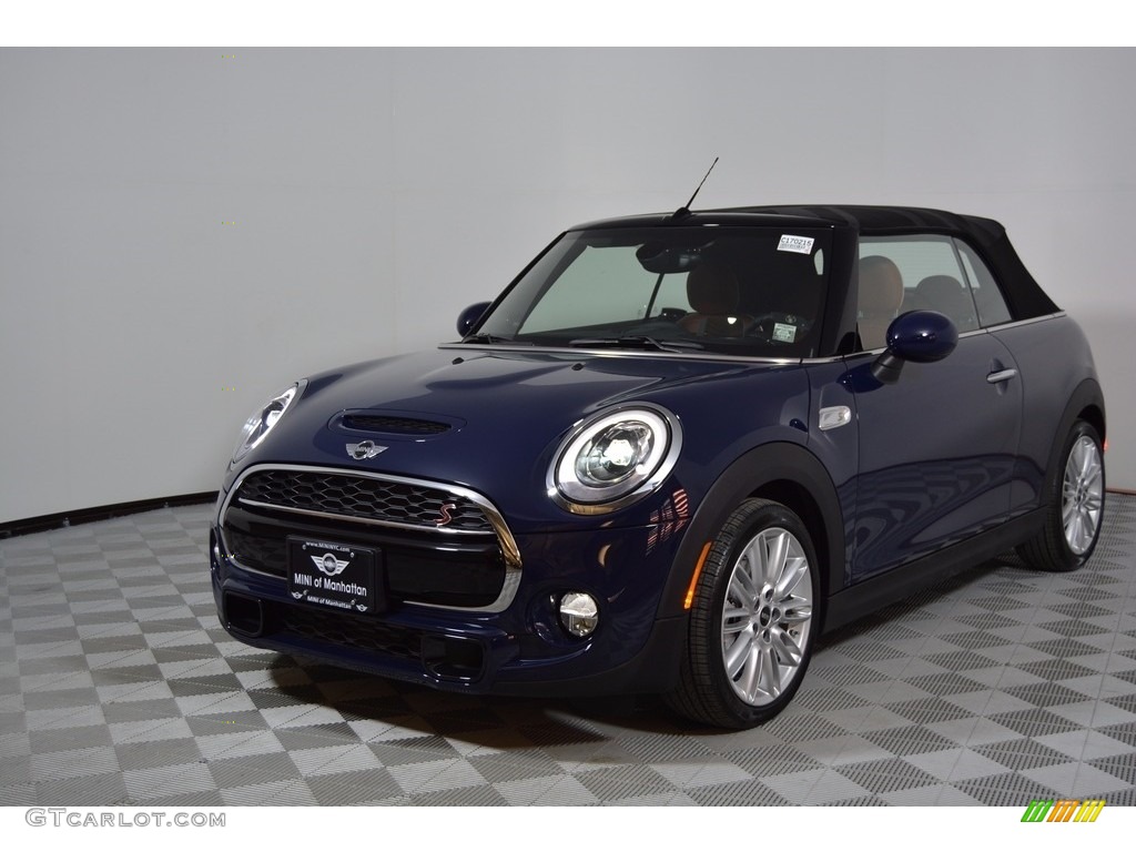 2017 Convertible Cooper S - Lapisluxury Blue / Chesterfield Leather/Malt Brown photo #1