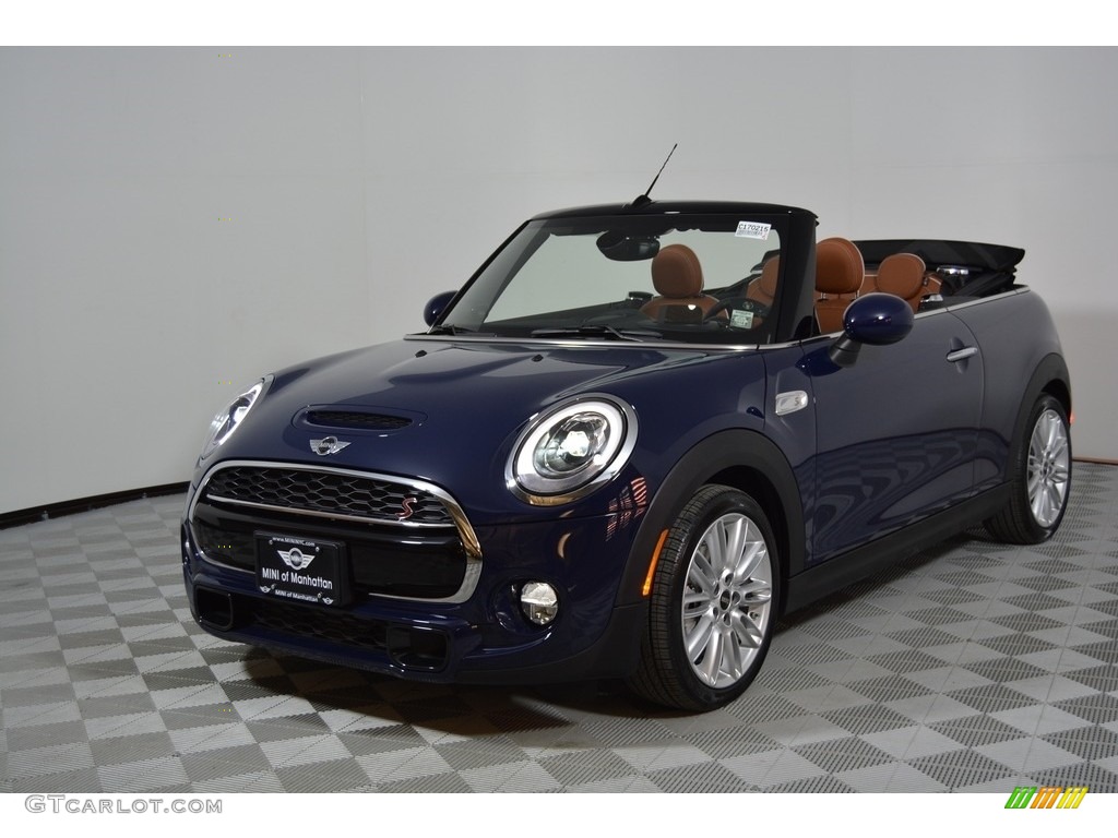 2017 Convertible Cooper S - Lapisluxury Blue / Chesterfield Leather/Malt Brown photo #2