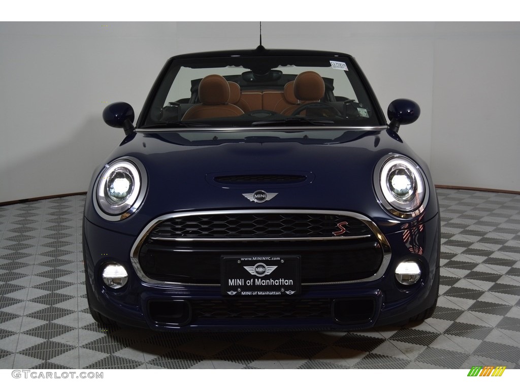 2017 Convertible Cooper S - Lapisluxury Blue / Chesterfield Leather/Malt Brown photo #3