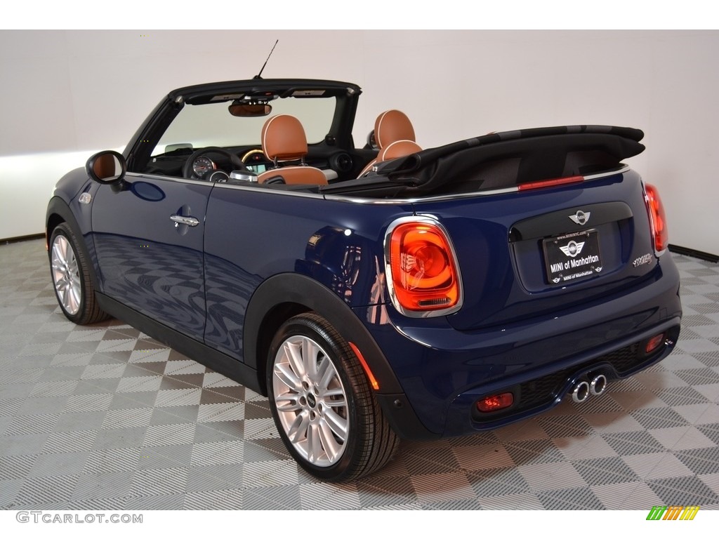 2017 Convertible Cooper S - Lapisluxury Blue / Chesterfield Leather/Malt Brown photo #5