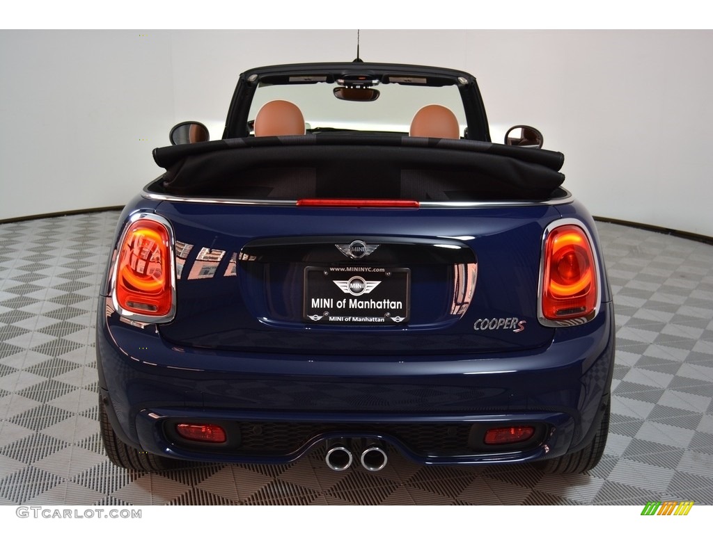 2017 Convertible Cooper S - Lapisluxury Blue / Chesterfield Leather/Malt Brown photo #6