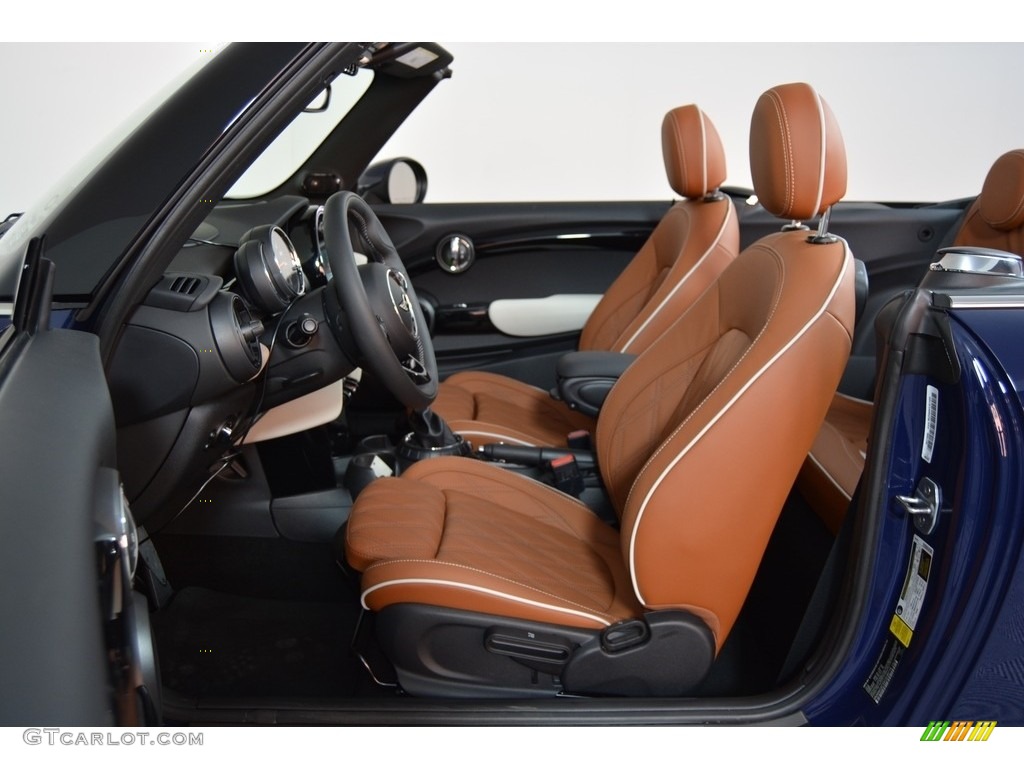 Chesterfield Leather/Malt Brown Interior 2017 Mini Convertible Cooper S Photo #118507146