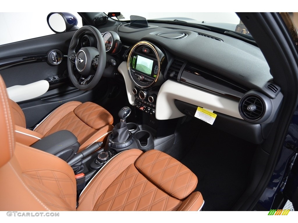 Chesterfield Leather/Malt Brown Interior 2017 Mini Convertible Cooper S Photo #118507173