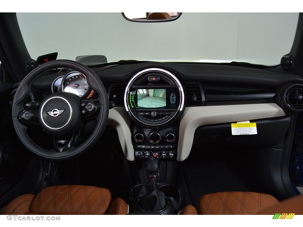 2017 Convertible Cooper S - Lapisluxury Blue / Chesterfield Leather/Malt Brown photo #13