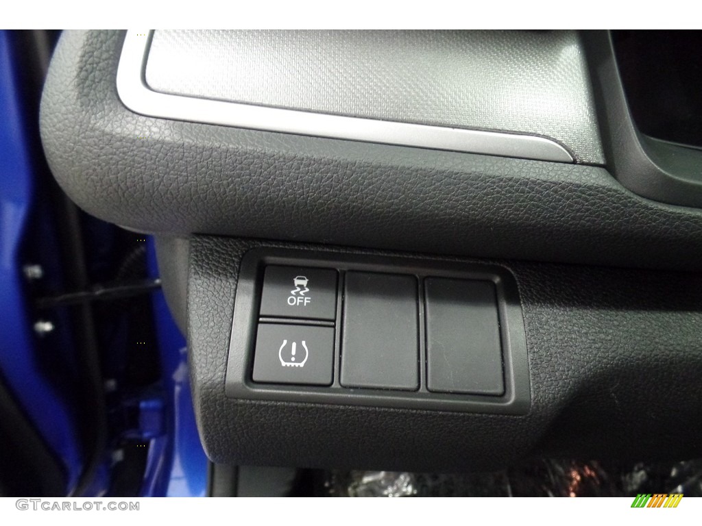 2017 Civic LX Sedan - Aegean Blue Metallic / Black photo #15