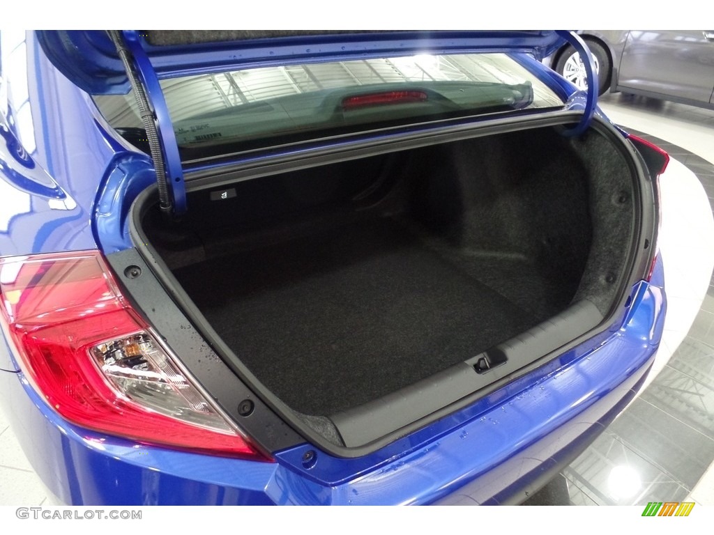 2017 Civic LX Sedan - Aegean Blue Metallic / Black photo #28