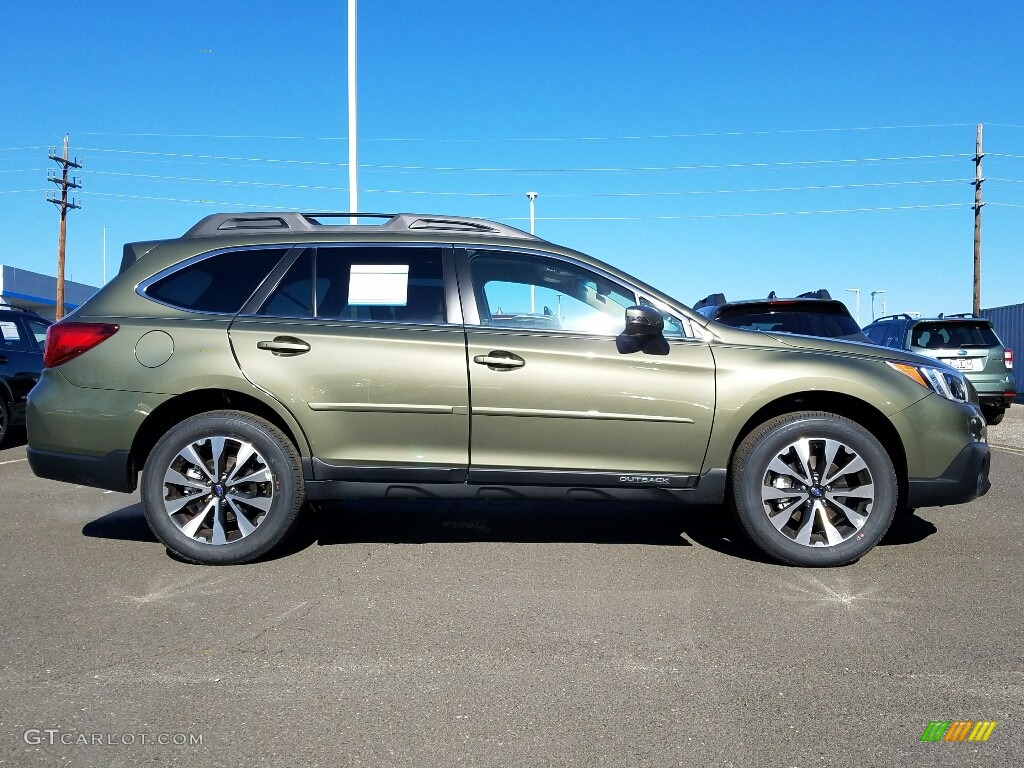 2017 Outback 2.5i Limited - Wilderness Green Metallic / Warm Ivory photo #3