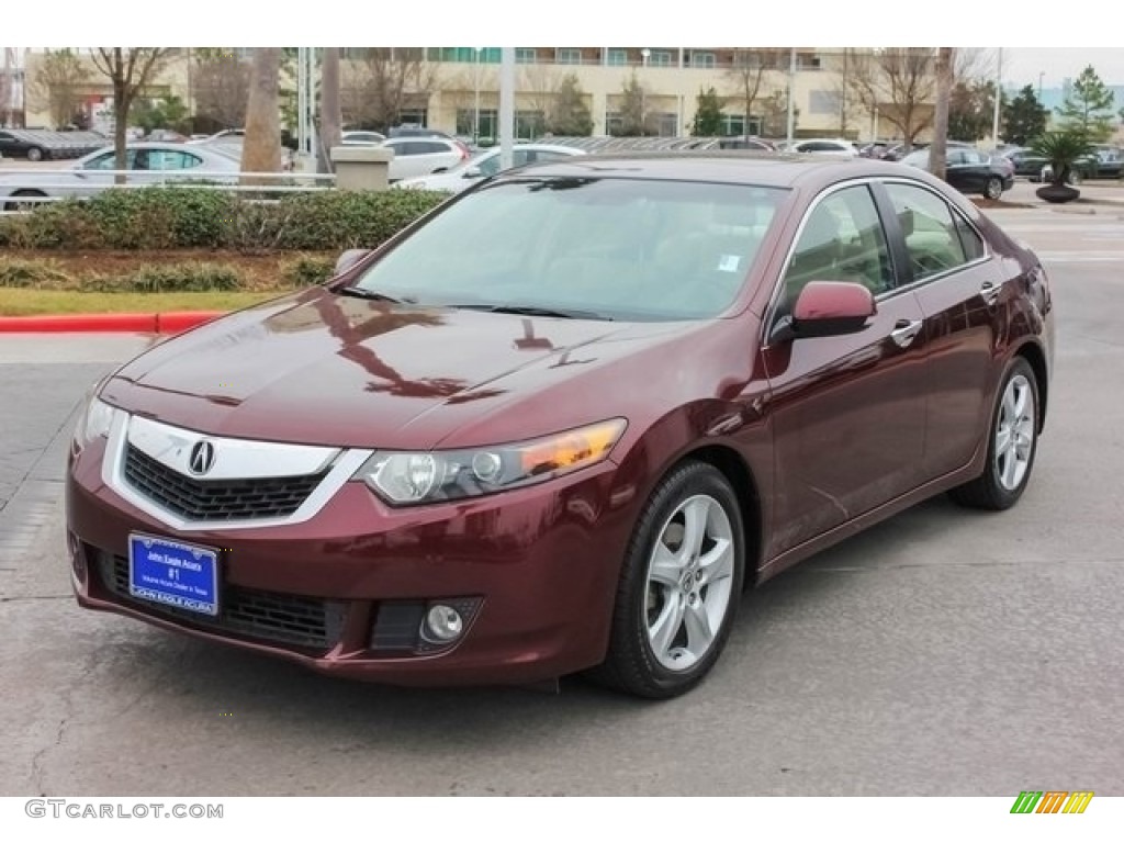 2010 TSX Sedan - Basque Red Pearl / Parchment photo #3