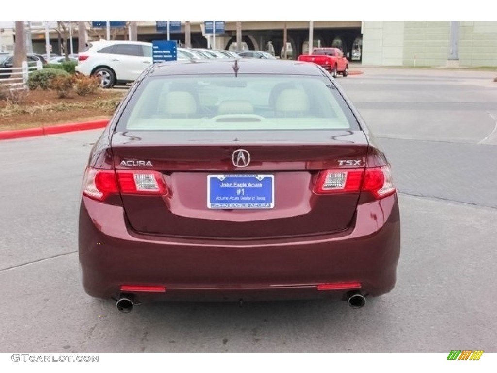 2010 TSX Sedan - Basque Red Pearl / Parchment photo #6