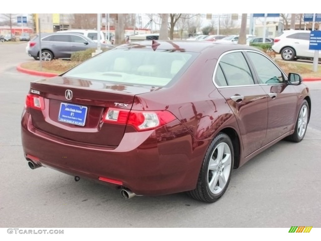 2010 TSX Sedan - Basque Red Pearl / Parchment photo #7