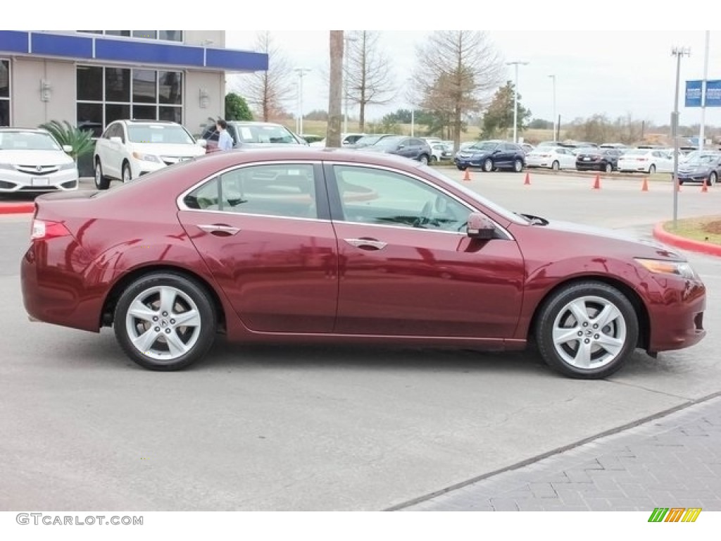 2010 TSX Sedan - Basque Red Pearl / Parchment photo #8