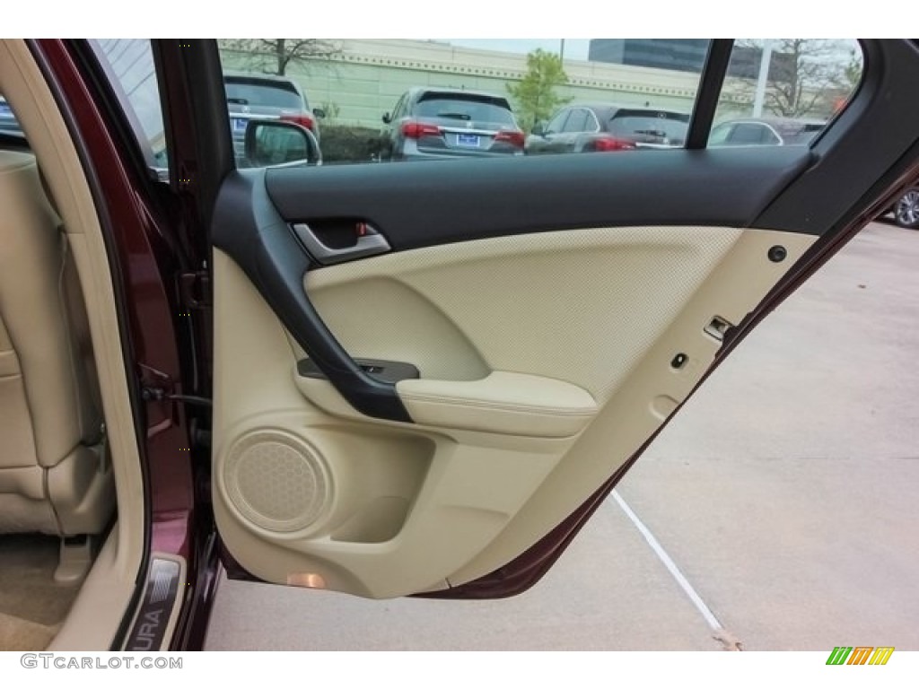 2010 TSX Sedan - Basque Red Pearl / Parchment photo #22