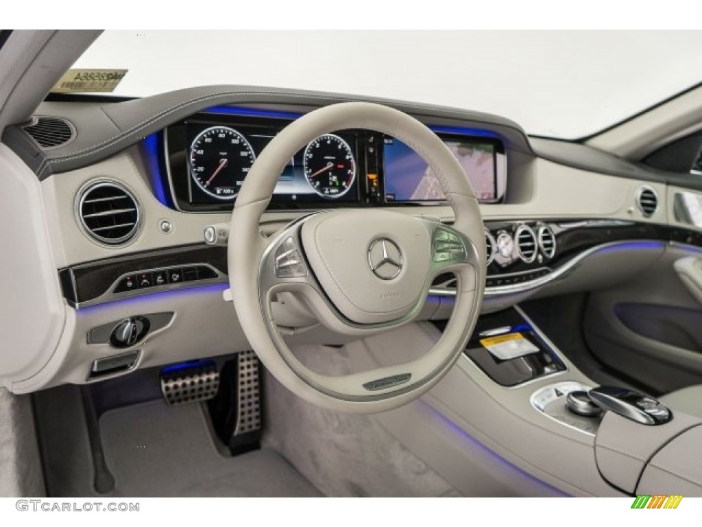 Crystal Grey/Seashell Grey Interior 2017 Mercedes-Benz S 550 Sedan Photo #118510710
