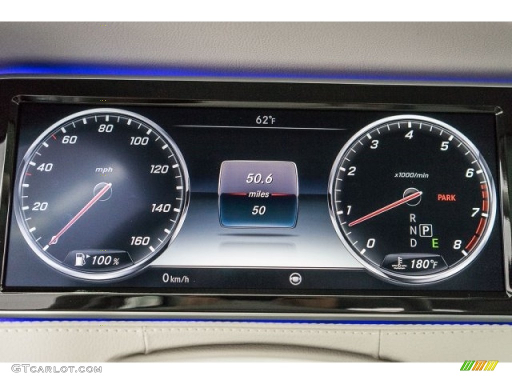 2017 Mercedes-Benz S 550 Sedan Gauges Photo #118510731