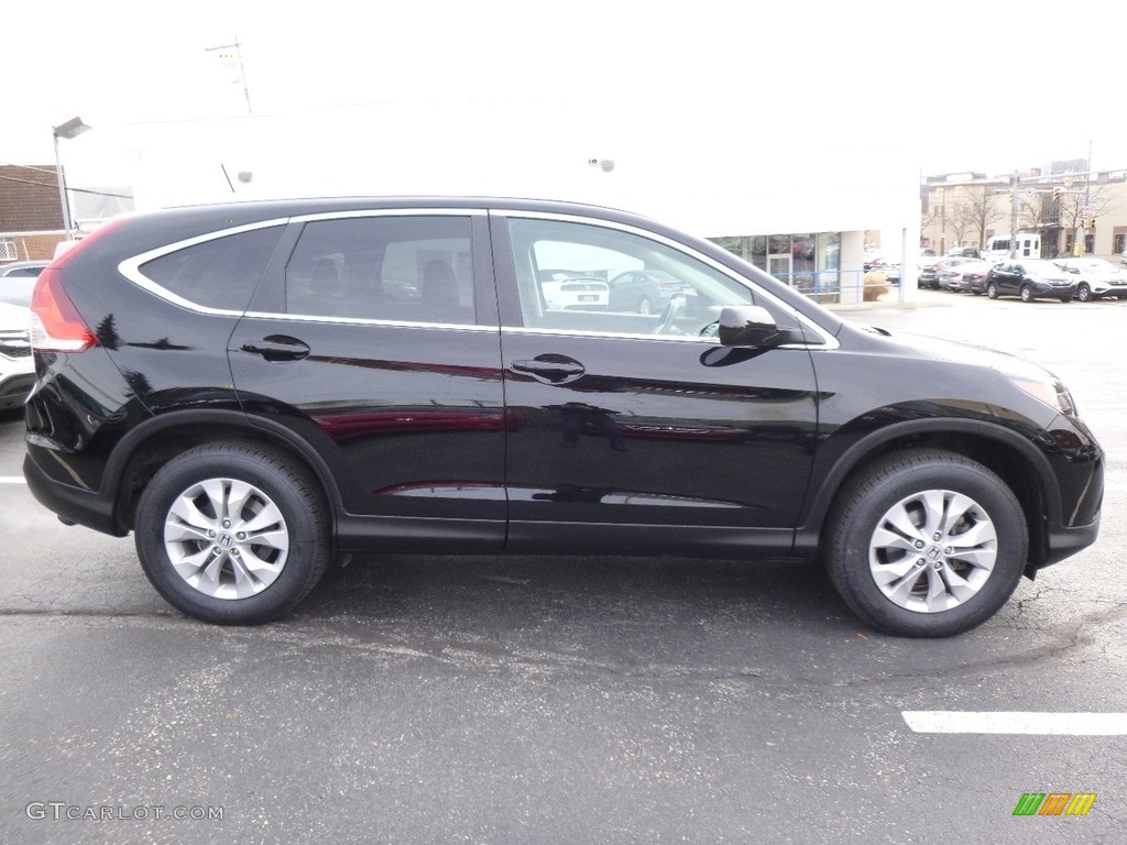 2014 CR-V EX-L AWD - Crystal Black Pearl / Black photo #2