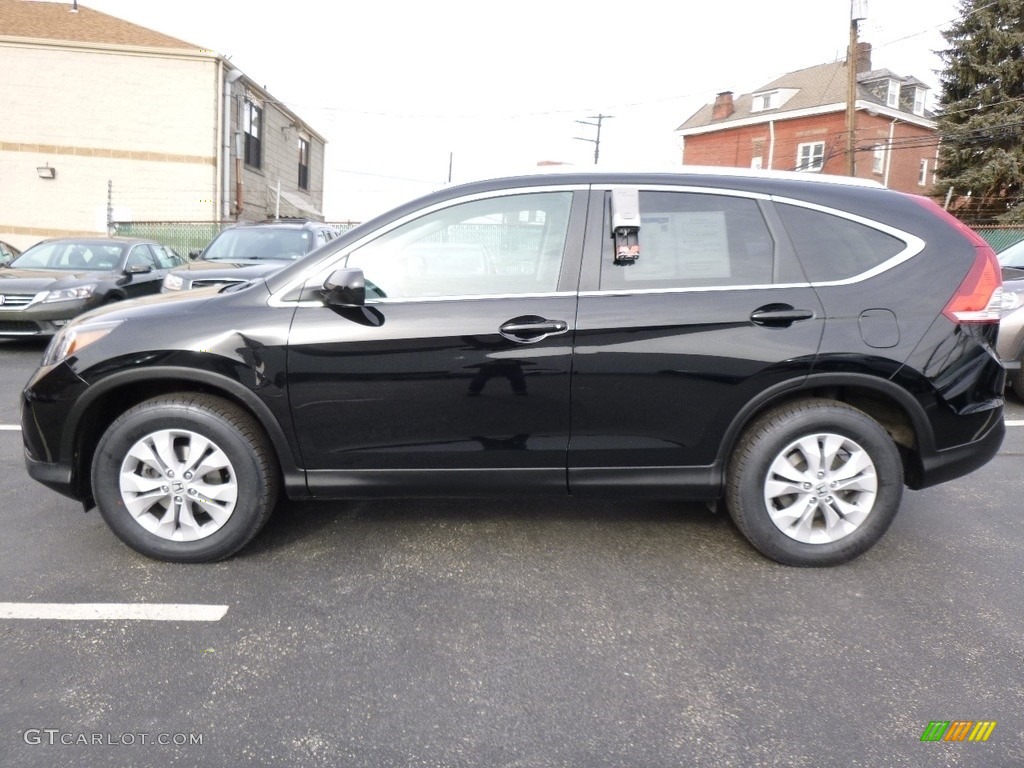 2014 CR-V EX-L AWD - Crystal Black Pearl / Black photo #4