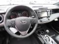 Black 2017 Toyota RAV4 SE AWD Dashboard