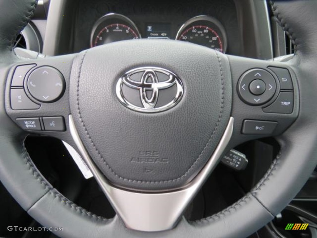 2017 Toyota RAV4 SE AWD Black Steering Wheel Photo #118514761