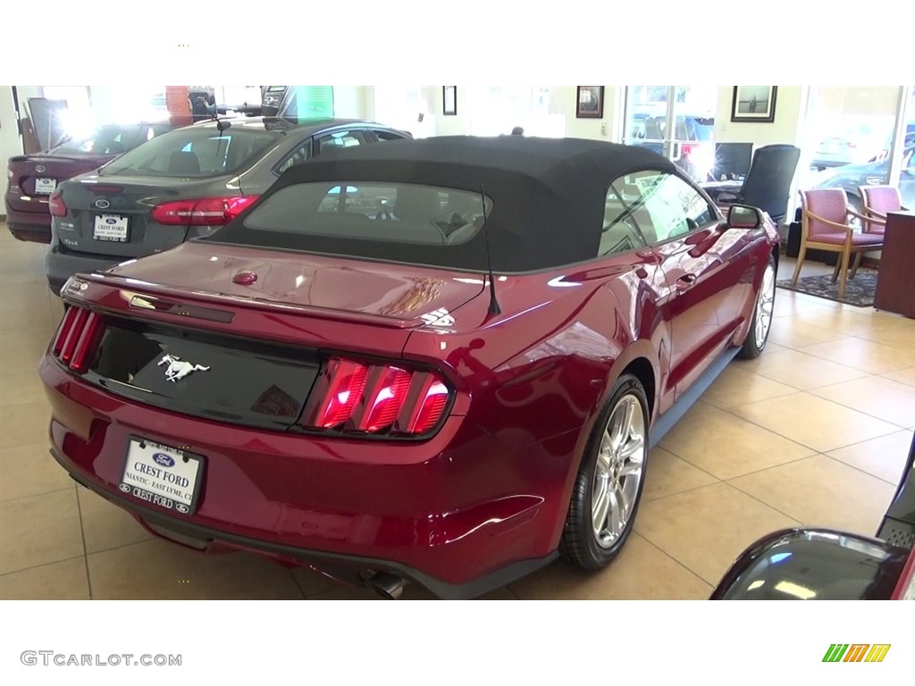 2017 Mustang EcoBoost Premium Convertible - Ruby Red / Ebony photo #5