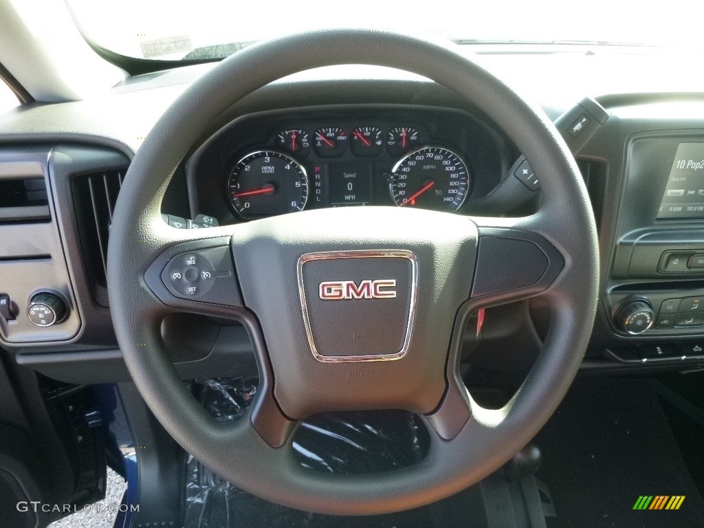2017 GMC Sierra 1500 Elevation Edition Double Cab 4WD Dark Ash/Jet Black Steering Wheel Photo #118517281