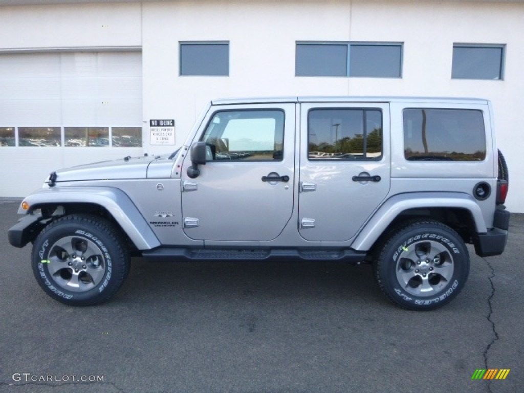 2017 Wrangler Unlimited Sahara 4x4 - Billet Silver Metallic / Black photo #3