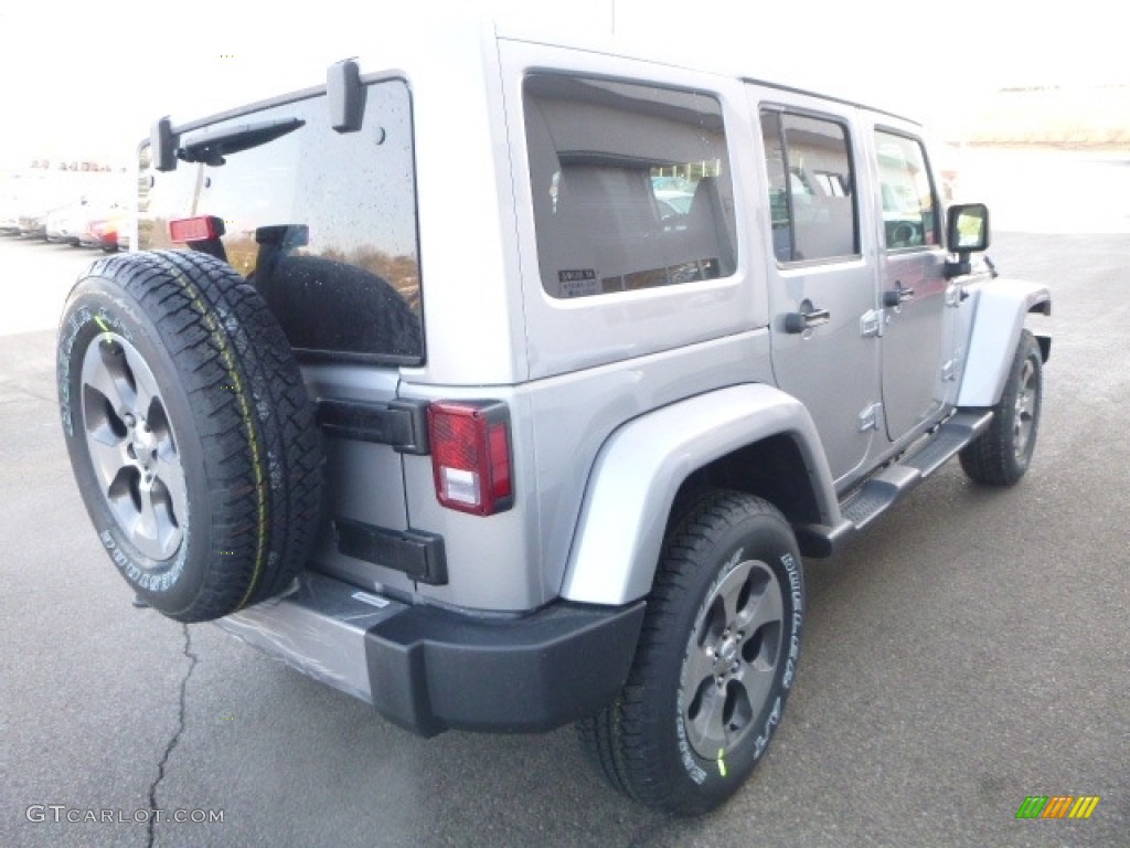 2017 Wrangler Unlimited Sahara 4x4 - Billet Silver Metallic / Black photo #7