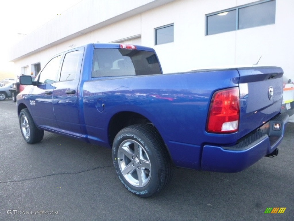 2017 1500 Express Quad Cab 4x4 - Blue Streak Pearl / Black/Diesel Gray photo #4