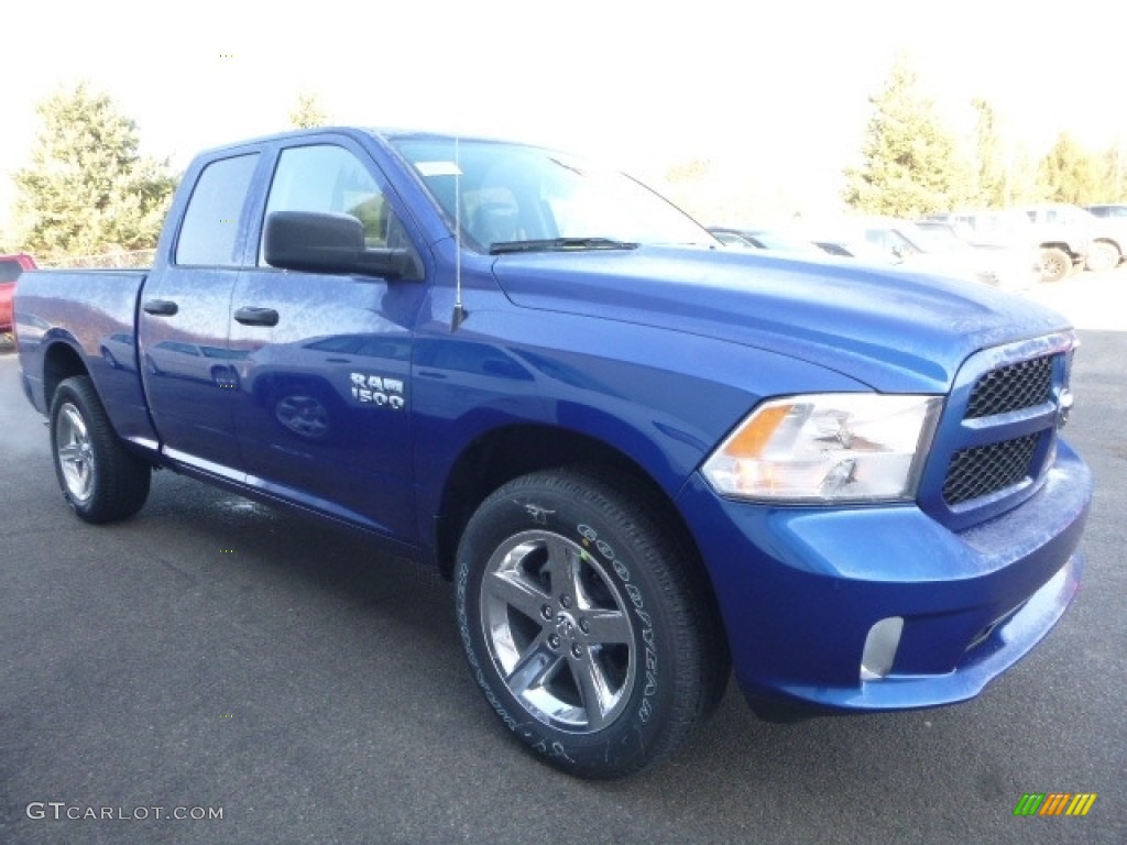 2017 1500 Express Quad Cab 4x4 - Blue Streak Pearl / Black/Diesel Gray photo #10