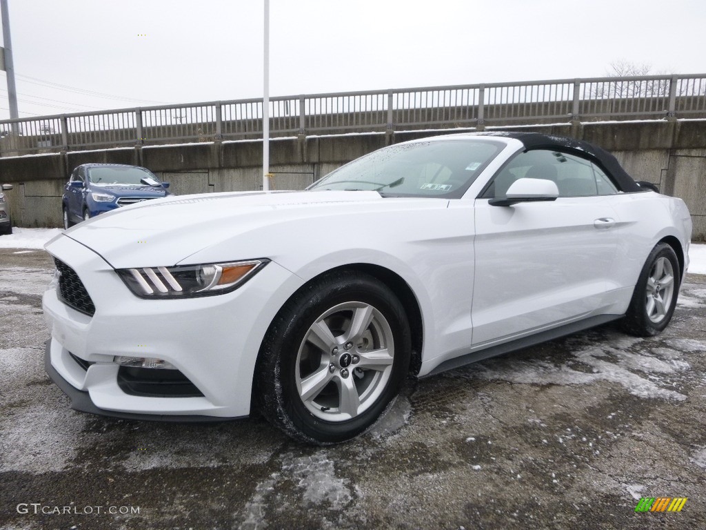 2017 Mustang V6 Convertible - Oxford White / Ebony photo #7