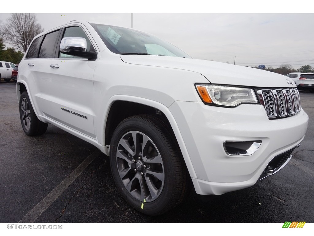 2017 Grand Cherokee Overland - Bright White / Black photo #4